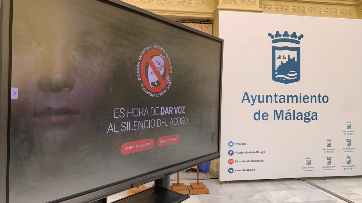MalagaJuventud's tweet photo. Presentamos el programa #BrigadaAntiacoso junto a @EducacionMalaga @Asoc_Infania 🛑

En este programa localizaremos los focos de acoso en colegios malagueños y realizaremos las ayudas necesarias para parar y evitar cualquier tipo de #Bullying 🤚🏼

+info: https://t.co/gspN0BhyXS https://t.co/15MxnTfOh2
