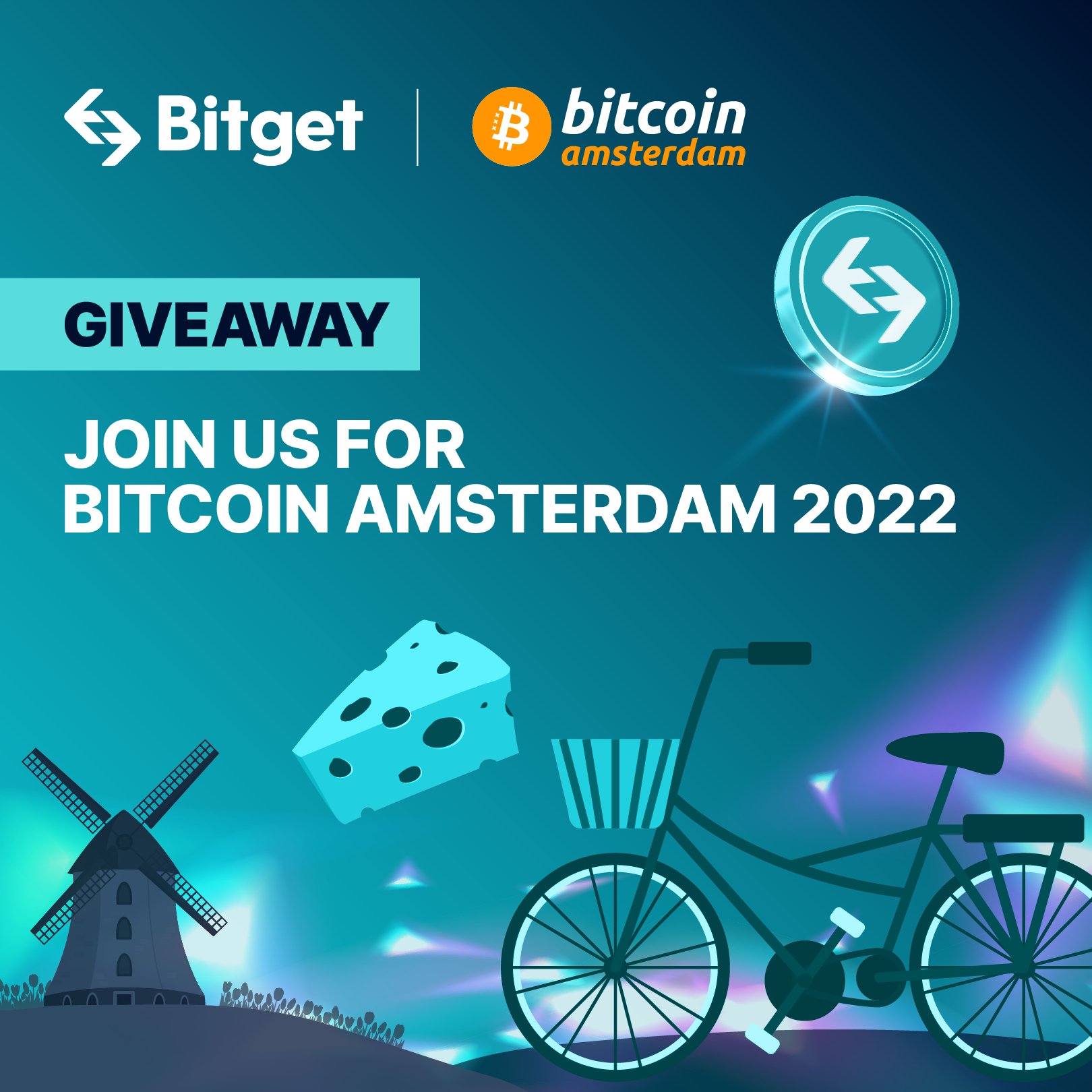 Bitget on Twitter: "Want to join #Bitget at Bitcoin Amsterdam? To enter