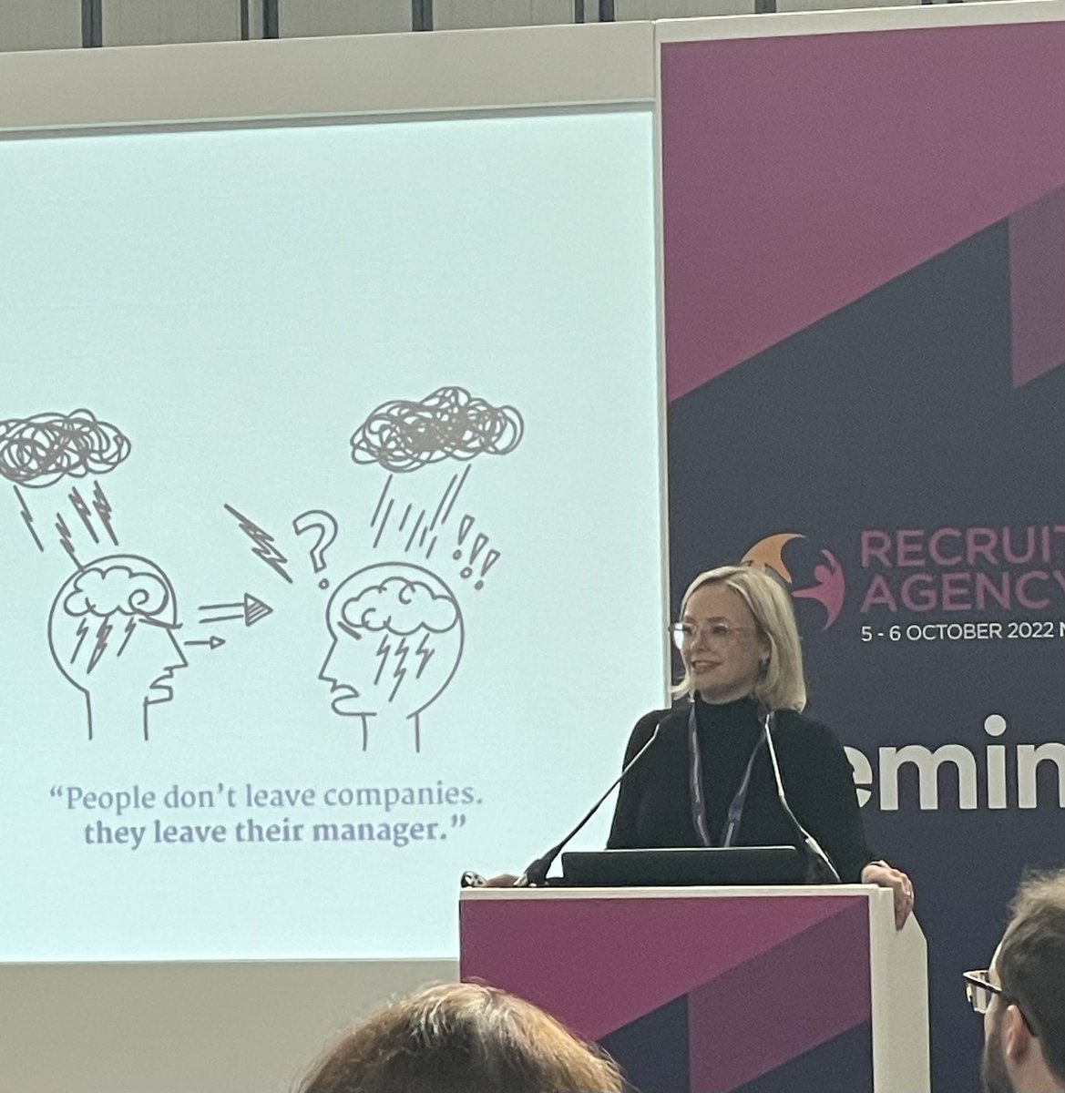 Kieranpmccormic's tweet photo. @Rebecca_Bridger shares with us today @recexpo about the importance of managers leading with HUMILITY and VULNERABILITY! Also shared the below slides of qualities possessed by good managers #thefluffystuff #teamwork #leadingwell #nursing #leadership #manager #recexpo https://t.co/9e5gecrEvB
