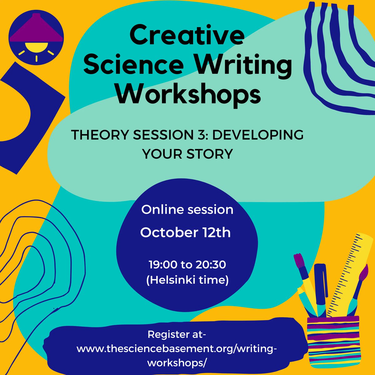ScienceBasement's tweet photo. Interested in writing a science blog or a creative science piece? Join us on our weekly creative writing workshops organized by The Science Basement.
Find out more and register here: https://t.co/rlMvtLMY0c
#writingworkshop #creativewriting #SciComm #thesciencebasement https://t.co/PTEbEg9i7C