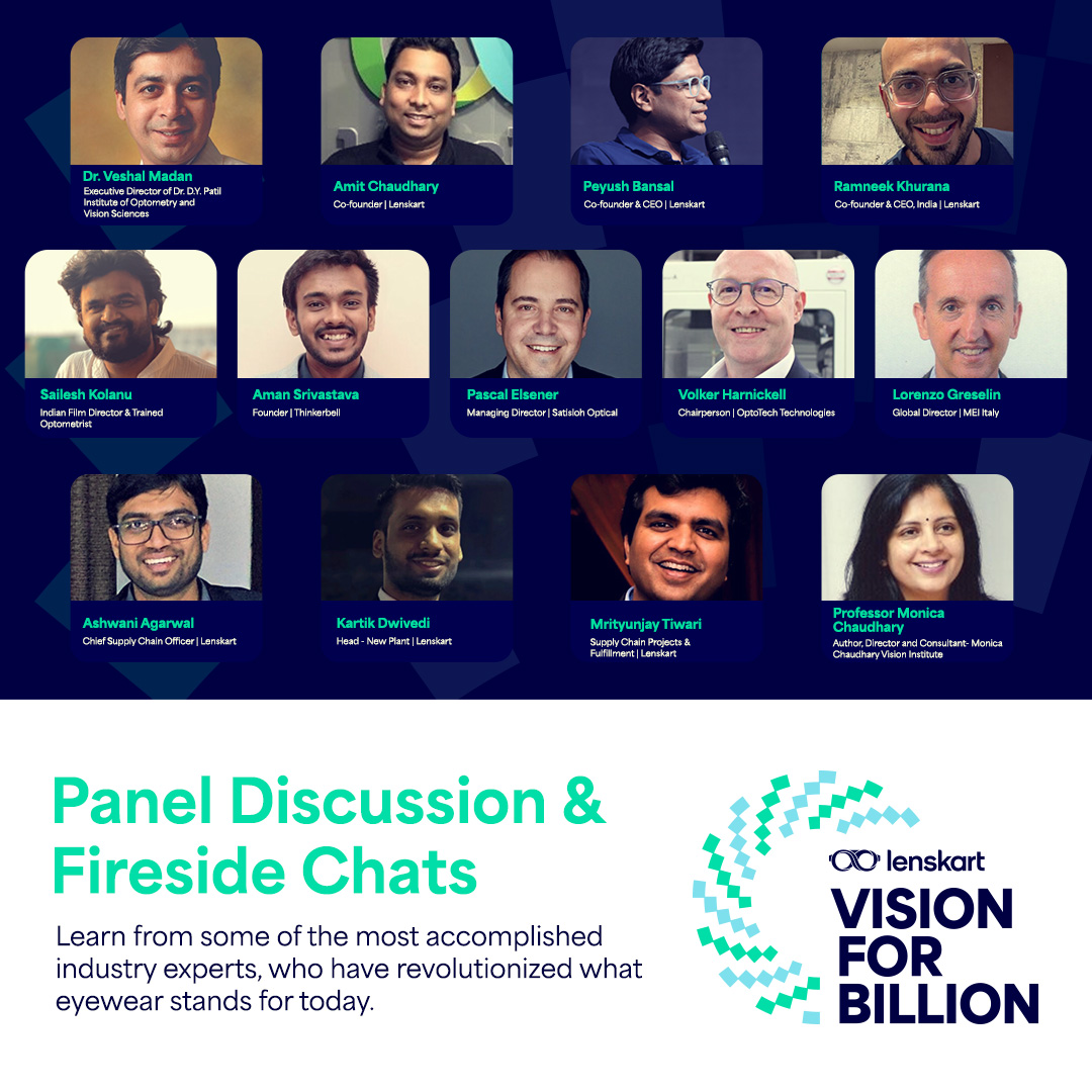 Lenskart_com's tweet photo. #VisionForBillion: Join us in a month filled with initiatives designed to create impact and eradicate preventable blindness. From fireside chats with thought leaders to Instagram lives and interviews with healthcare experts.
Visit the website to know more: https://t.co/mJu7uMhCOA https://t.co/F0D3PWvA6M