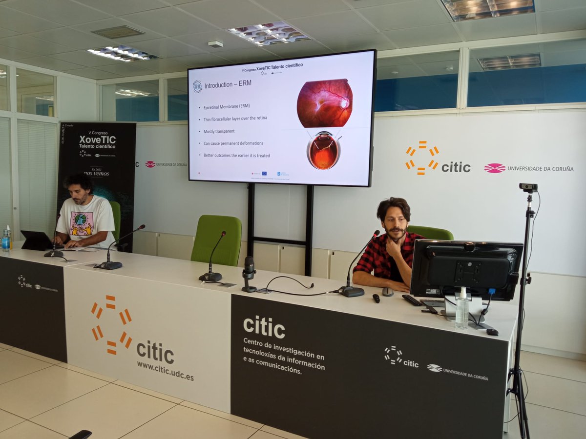 citicresearch's tweet photo. #InteligenciaArtificial aplicada a la #medicina son los temas de los trabajos presentados por Mateo Gende, Plácido Lizancos y Alberto Pérez.
Última sesión de comunicaciones orales moderada por Álvaro Leitao.
#XoveTIC22 https://t.co/Dsb8R1HNwd