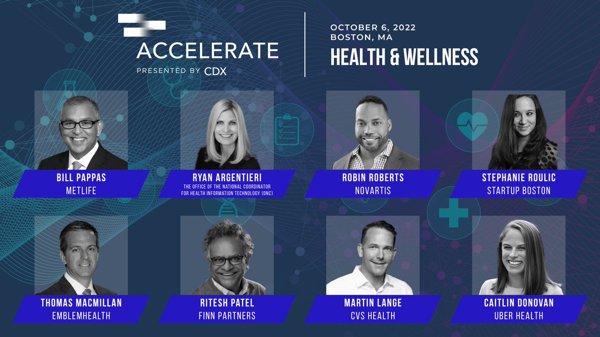 DX_Mag's tweet photo. Our #CDXAccelerate: Health &amp; Wellness event taking place in Boston, MA is finally here!

Doors open at 8:00 AM ET and we are excited to convene to discuss the high demand for digitally-enabled &amp; enhanced products and services in healthcare. See you soon! https://t.co/vlzcRQF6Ev