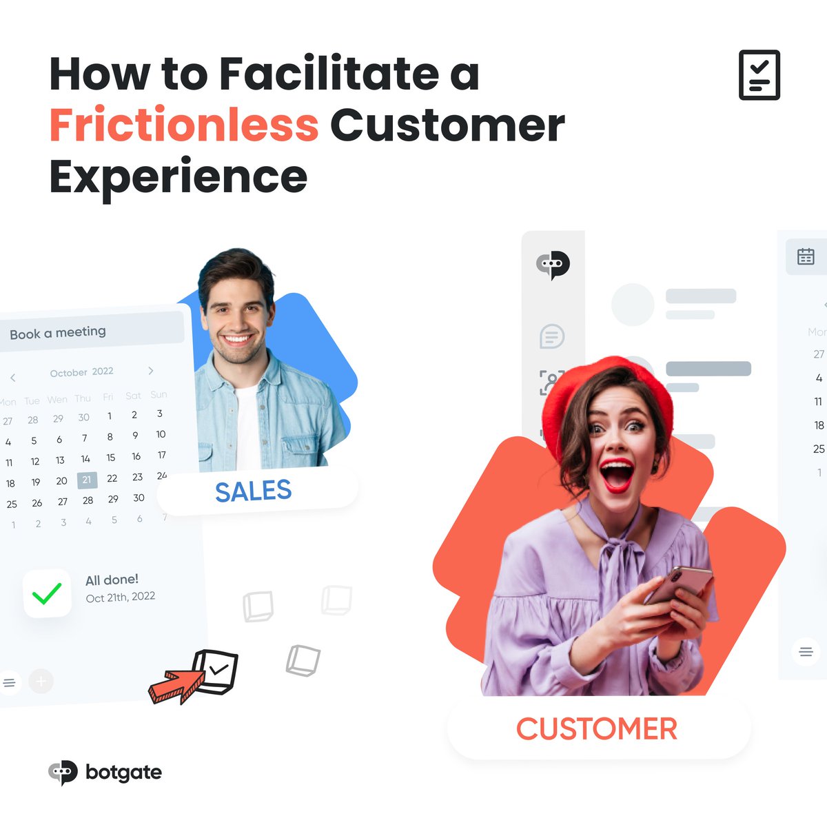 How can you build a seamless customer journey from beginning to end? A list of useful tips ➡️ bit.ly/3ylcTMh

#botgate #marketing #conversationalmarketing #conversationalsales #customerjourney #customerexperience #digitalmarketing #AIbot #conversationaldesign #conversion