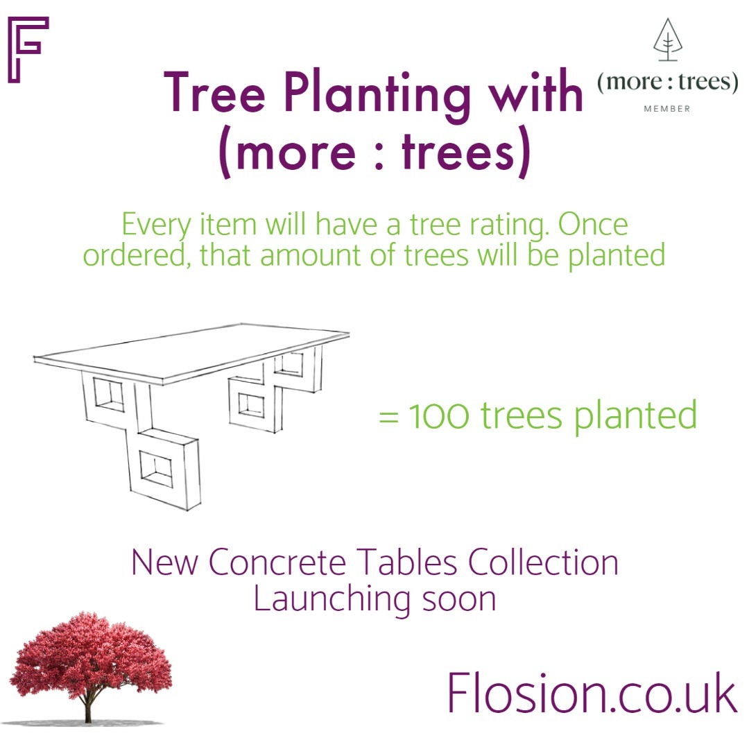 Let's get serious about our planet!

In association with (more : trees), we are launching tree planting. 

#concretetables #diningtables #uniquetables #interiordesign #interiordesignuk
#tables #concreteart #diningtables #ourplanet #treeplanting #trees  #homedesign