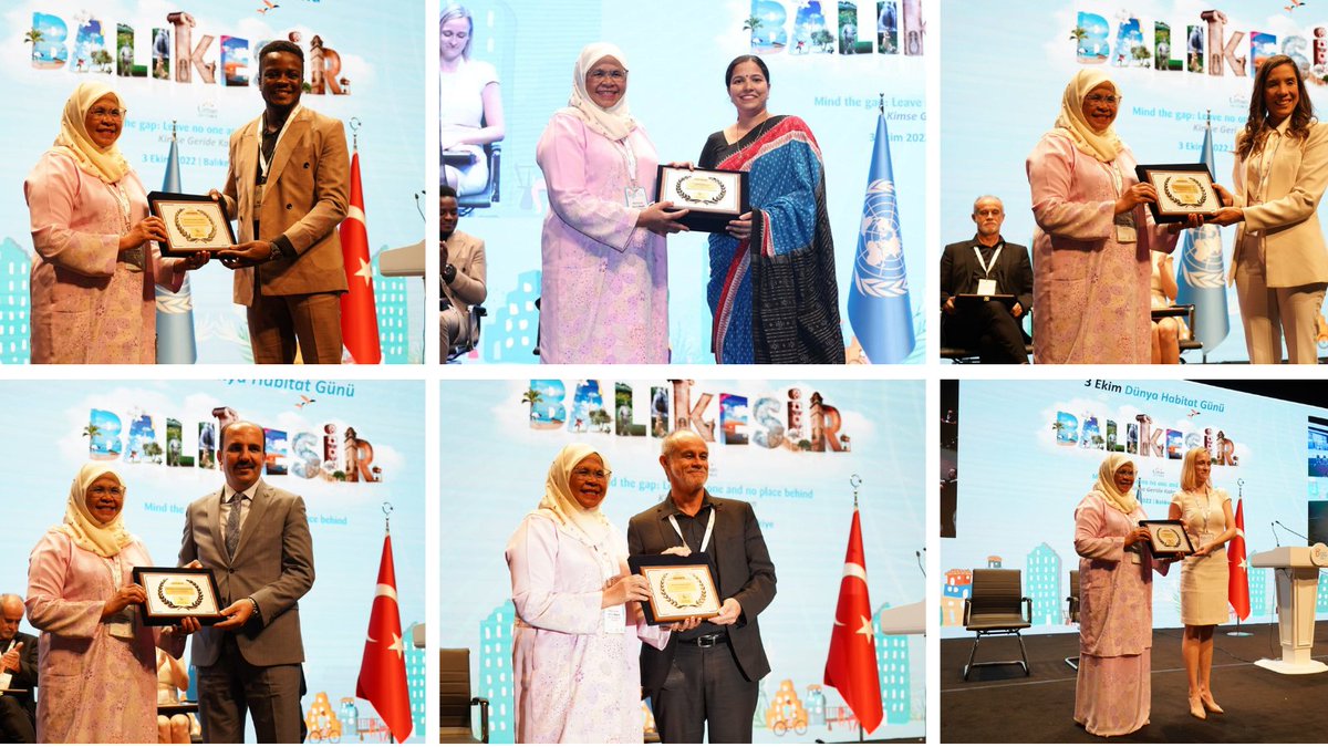UNHABITAT's tweet photo. Tackling urban poverty and inequality have become an urgent global priority. The UN-Habitat #ScrollOfHonour Award recognized the impactful work of individuals working towards a better urban future.
Meet the winners and be inspired 👉 https://t.co/cm8uRJ8mHG
#UrbanOctober https://t.co/l7B22NvvBu