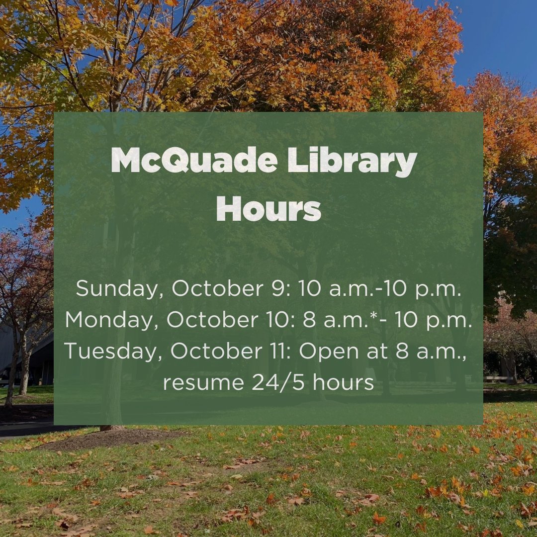 McQuade Library (MC) tweet media