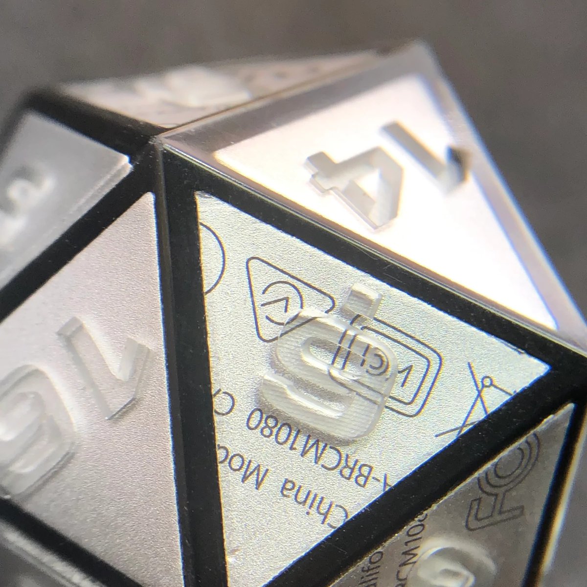 AetherObjects's tweet photo. Behold, the OK Pro! A D20 made from an upcycled MacBook 💻🎲

#handmadedice #5e #polyhedraldice #ttrpg #aetherobjects #pathfinder #dnd #dnd5e #diceporn #shadowrun #dicegoblin #cyberpunk #scifi #ewaste #upcycle https://t.co/GzpGa5iF0T