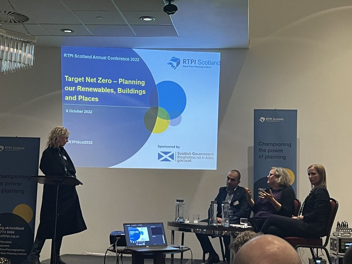 marathonmaz's tweet photo. Another panel session and Liz Hamilton of @H_F_S reminding us that we also have a housing emergency in Scotland. Every person has a right to a home to meet their needs. #NPF4 needs to address this #rtpiscot2022 https://t.co/IIczQJTrT1