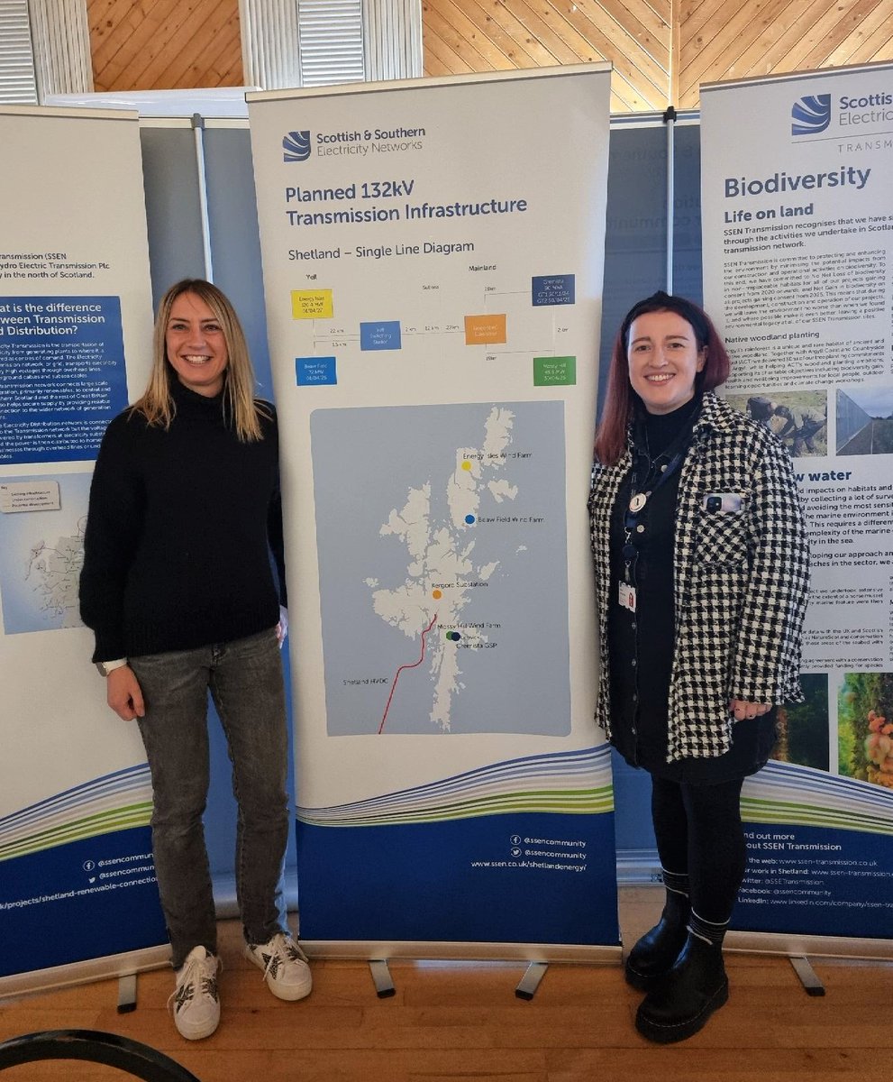 SSETransmission's tweet photo. Thank you to everyone who visited us at #ShetlandClimateWeek!
We had a great time getting involved in the final #EnergyShowcase day on Saturday, as well as Sunday's #Biodiversity Day & #Shetland Nature Showcase event 🌿
Thanks to @ShetIslandsCll for a great #climate week!🌍 https://t.co/B8JhWr4lj1