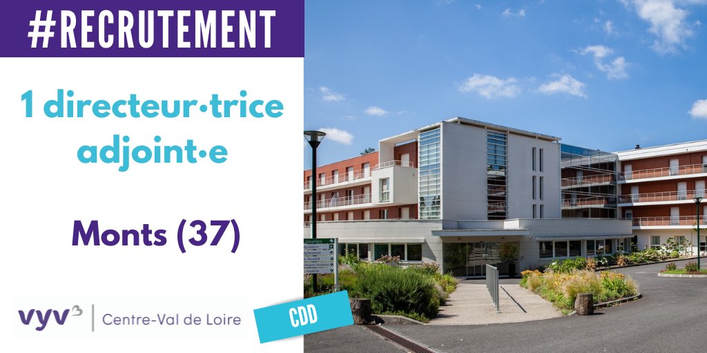 vyv3cvl's tweet photo. #RECRUTEMENT Notre EHPAD La Vasselière de Monts (37) recherche 1 directeur·trice adjoint·e en CDD.
📨 Postuler : https://t.co/vXRmEXsVcW
👍 Nos avantages : https://t.co/Y2kJPiR0Xn https://t.co/c3hKDtFs3y