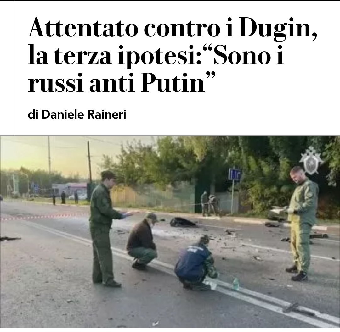 SfigaCatrame's tweet photo. #DanieleRaineri su #Repubblica, c'aveva visto giusto:
#Dugina https://t.co/9KMGGrE4FO