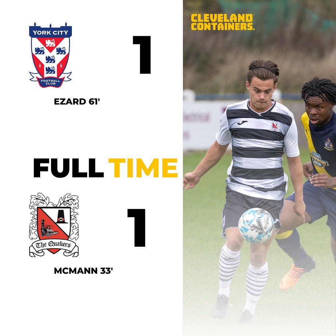 Official_Darlo's tweet photo. 📝 𝗠𝗔𝗧𝗖𝗛 𝗥𝗘𝗣𝗢𝗥𝗧

Read the match report from our U19’s hard fought draw yesterday against @YorkCityFC ⚽️

https://t.co/fexmelbg3I

@CleveContainers 
 
#WeAreDarlo ⚫️⚪️ https://t.co/YlqtaD0uhG