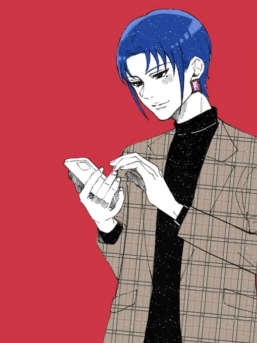 # リプきたキャラに自分の私服着せる②柊の夜ノ介くん!でっけぇイヤリングも好き 