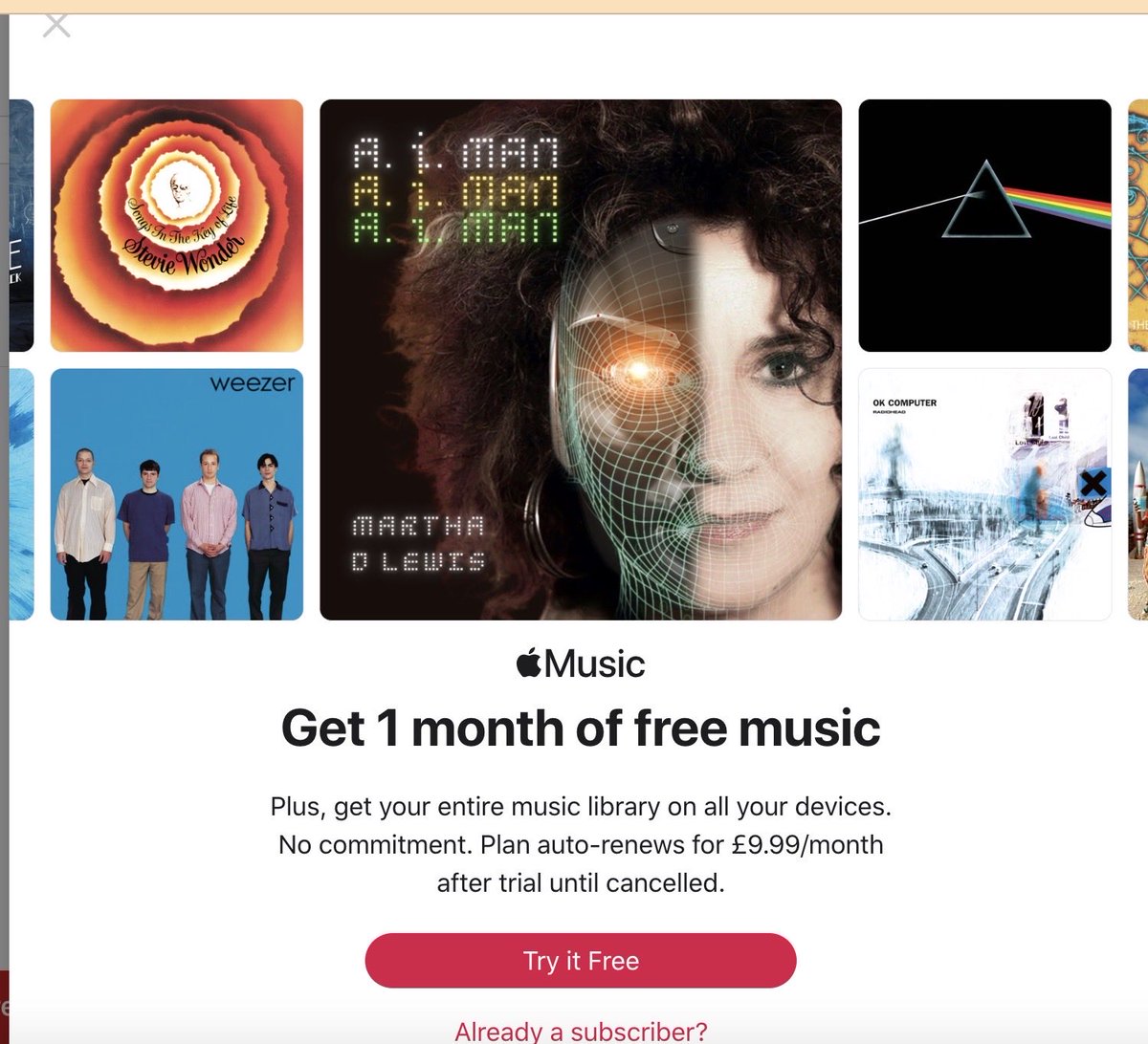 Excited to be on an Apple Music banner for my new Single release ‘A.i. Man’ - Oct 14th! 🎉 Technology is taking over folks …I had to say it in a song..