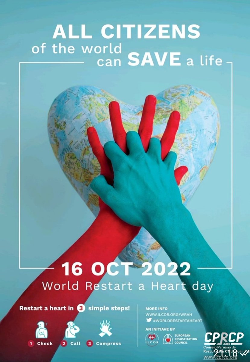 CPdeRCP's tweet photo. Celebra con nosotros el día mundial de la parada cardiaca https://t.co/VZitzGutOz