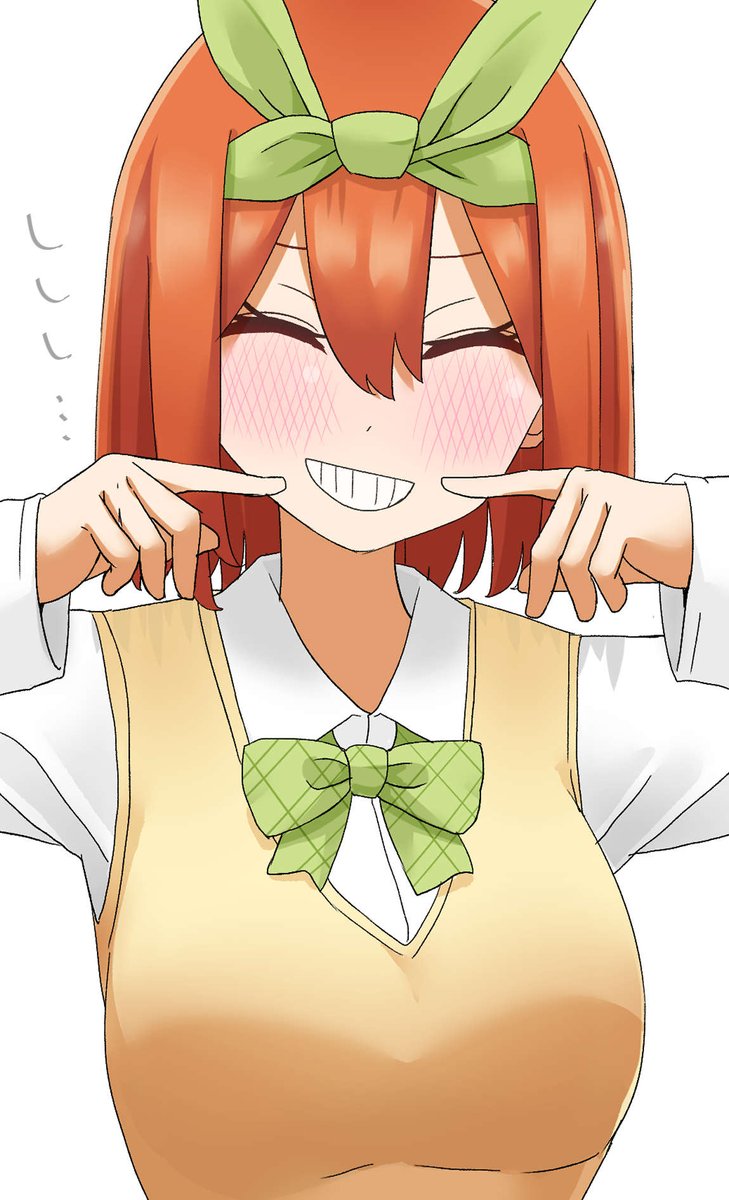 みなづき。さんがTwitterに投稿した中野四葉(五等分の花嫁)のイラスト。