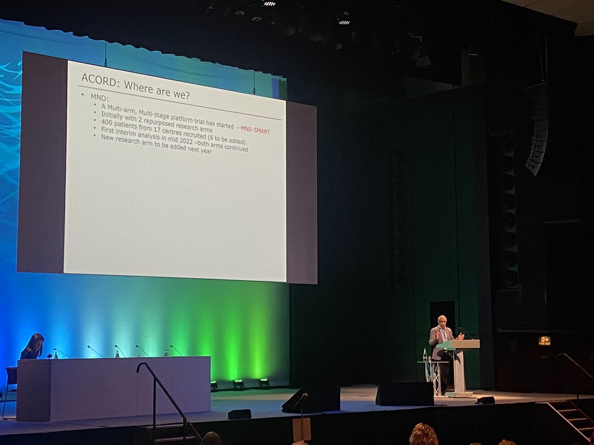 Isabelle_Smith8's tweet photo. Great to hear from a personal and professional perspective how platform trial design is moving MND research forwards, #ICTMC2022 keynote speaker @MaxParmarMRCUCL @mndassoc @MNDScotland @MNDoddie5 https://t.co/kl9Q4ShSXH