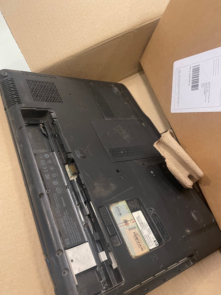 HrdVentures's tweet photo. @amazon We received 10yr old broken laptop when we ordered 55000 new one and amazon customer care denied issuing refund. Is this how amazon is making profits now adays?
We have video and picture proofs for received item, should we take legal step now????/ONo.403-1608769-5750732 https://t.co/dFcLzzW5HW