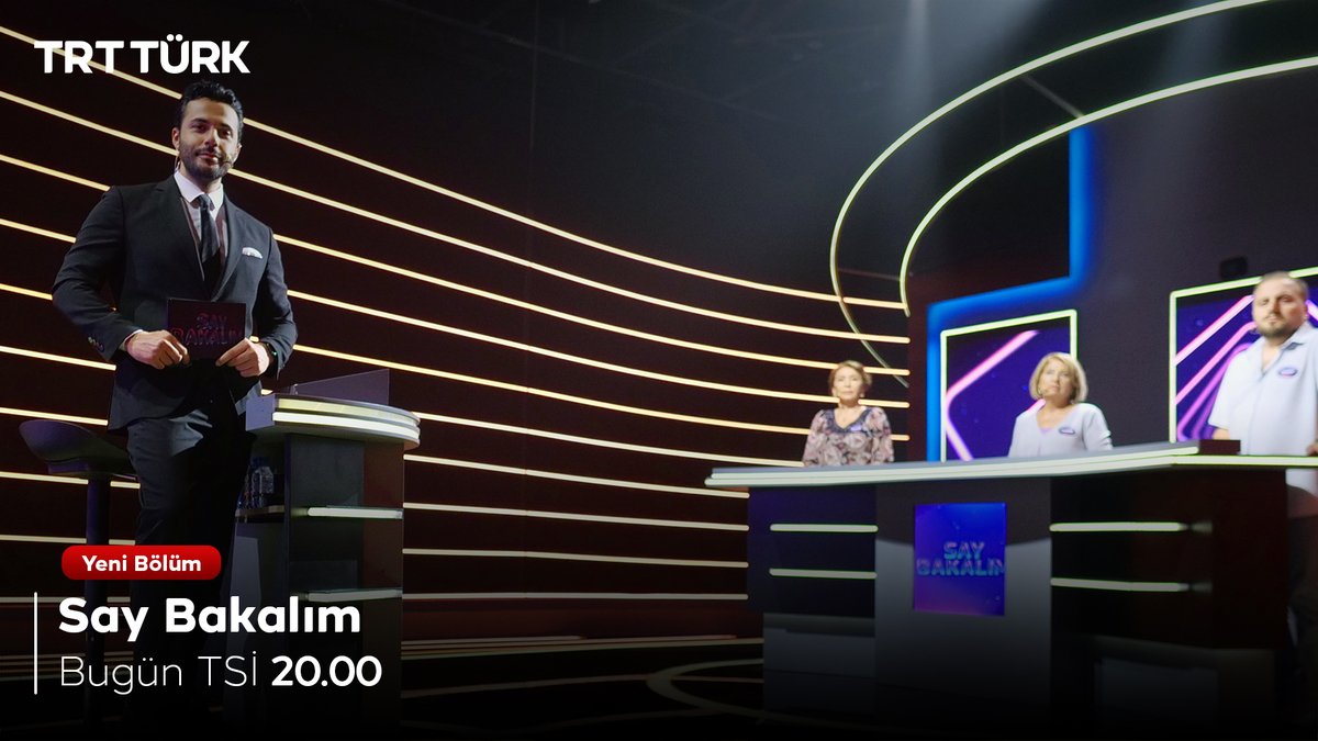 Avrupalı Türklerin bilgilerini yarıştırdığı #SayBakalım sizi bildiklerinizi sınamaya, bilmediklerinizi öğrenmeye davet ediyor. ❓🧐

SayBakalım hafta içi her akşam TSİ 20.00’de #TRTTÜRK’te! 5️⃣✖️5️⃣✖️5️⃣

<a href="/mennans/">Mennan Şahin</a>