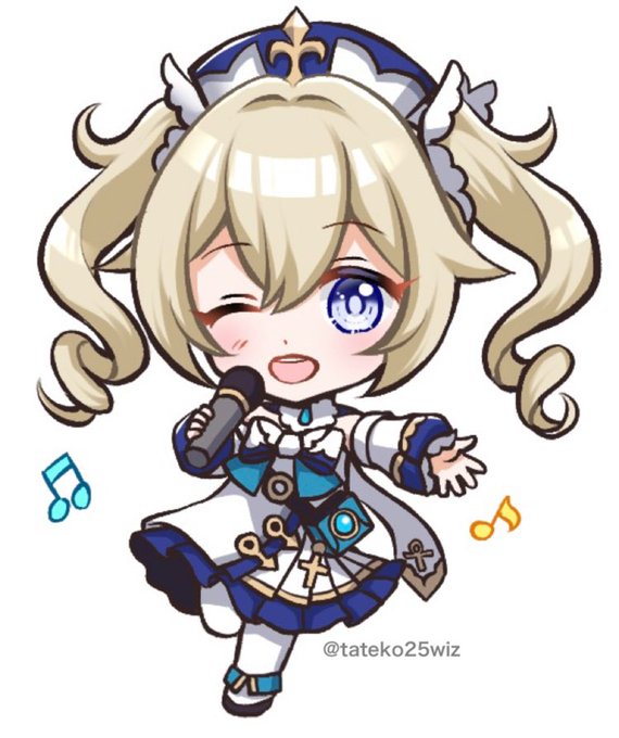 ミニキャラバーバラ #GenshinImpact  #Barbara 
