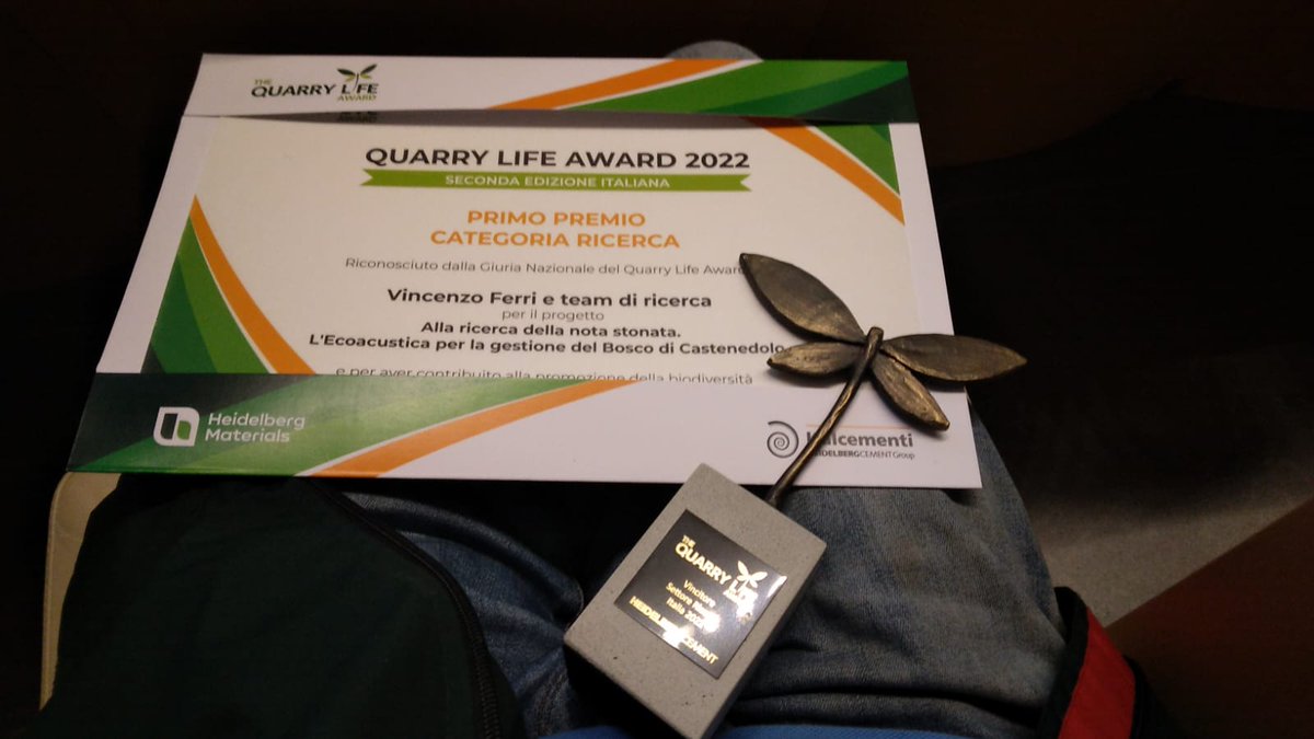 La_Nota_Stonata's tweet photo. And the WINNER is ... La Nota Stonata !
Settore ricerca. Grande soddisfazione. Aspettiamo il Concorso internazionale e vincitore assoluto! #ecoacoustics #biodiversity @BirdLife_News @Italcementi #quarrylifeaward2022 #heidelbergmaterials #castenedolo @ch_soccini @matteocavagnin1 https://t.co/SM9FmzspFQ