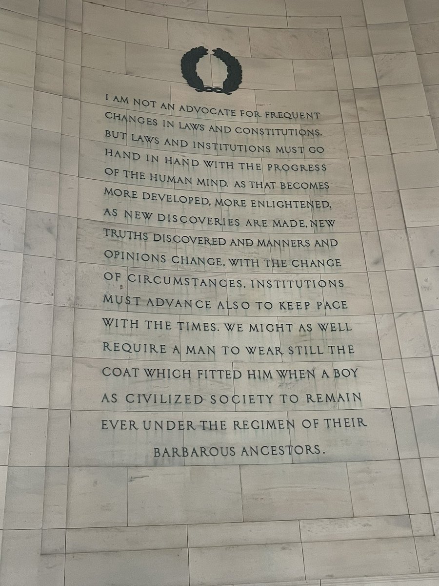 culpk's tweet photo. In this temple of democracy, a good and necessary reminder. https://t.co/RPekDXA3dQ