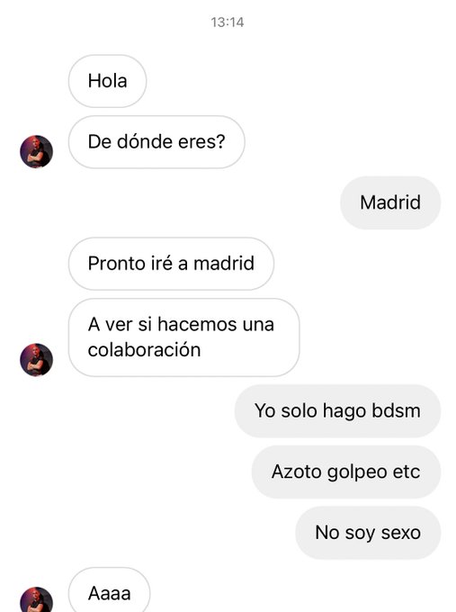 Otro marica desubicado…. #maledom #bdsm #bdsmadrid https://t.co/ZNd3T518eO