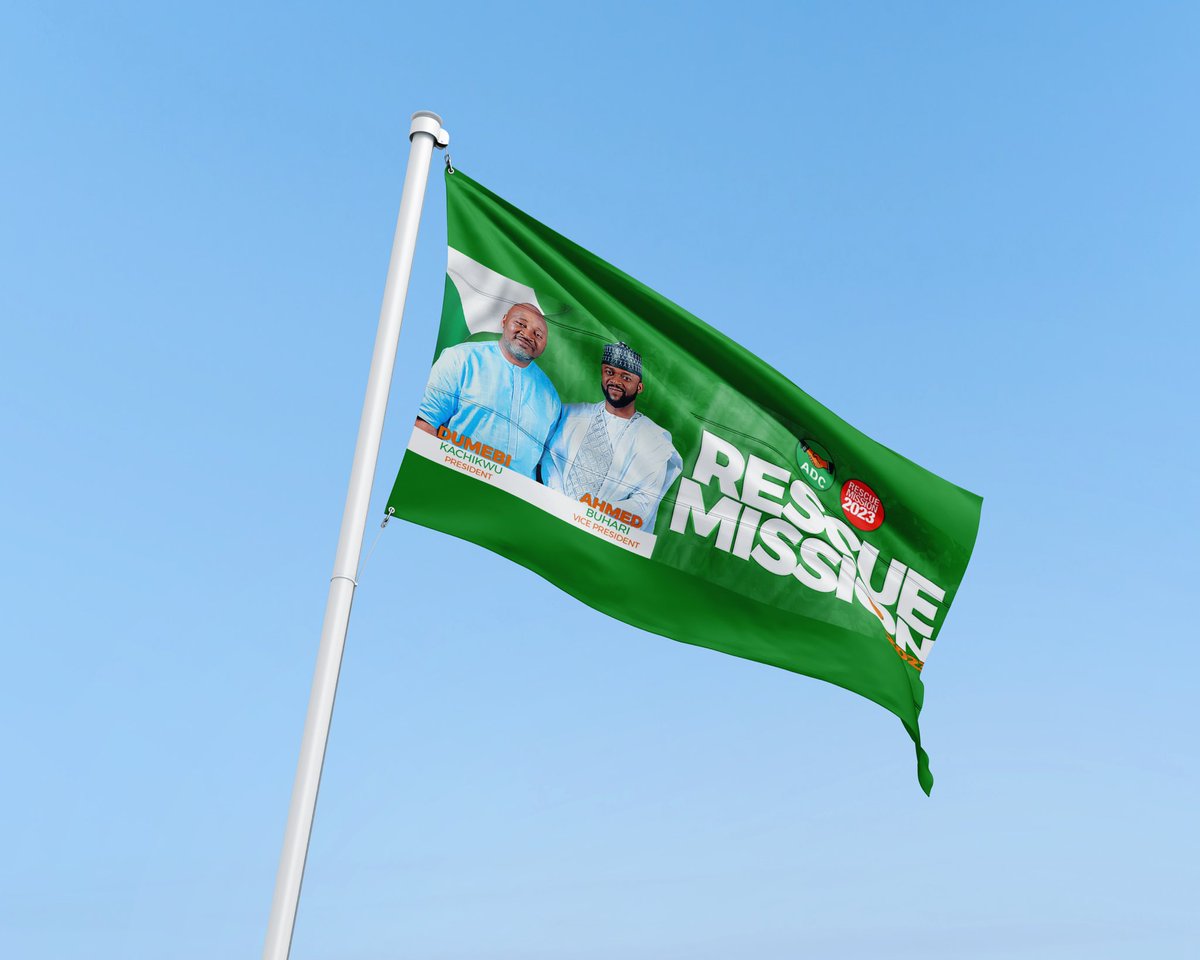 SaintRebel007's tweet photo. @prudenceovlago2 @MuhammadHadiUm1 @NgLabour #rescuemission2023 flag is flying high - join the winning team #dumebiahmed2023 https://t.co/PEcHSZy3s5