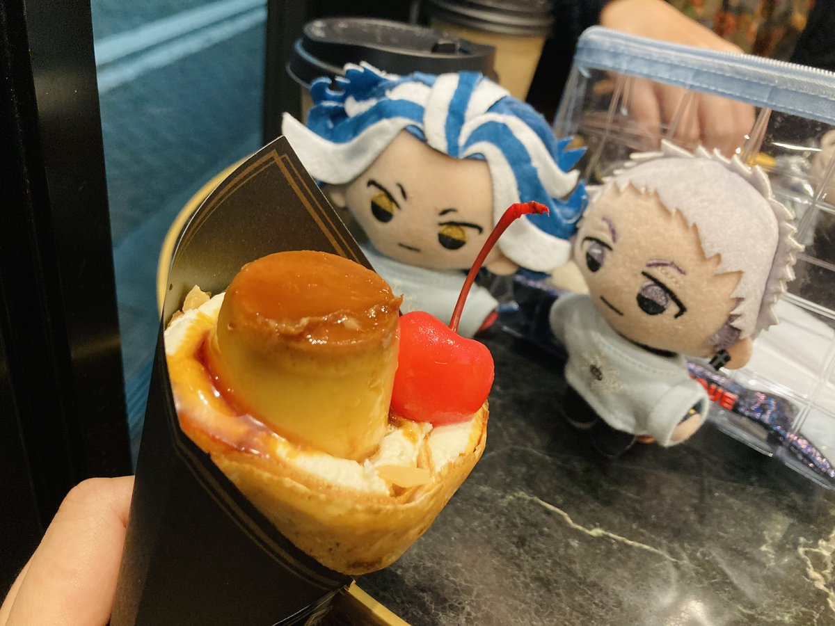 「ずっと食べてみたかった銀座のクレープ屋PARLAにシルムさんと行ってきた!!大人」|メラン28号のイラスト