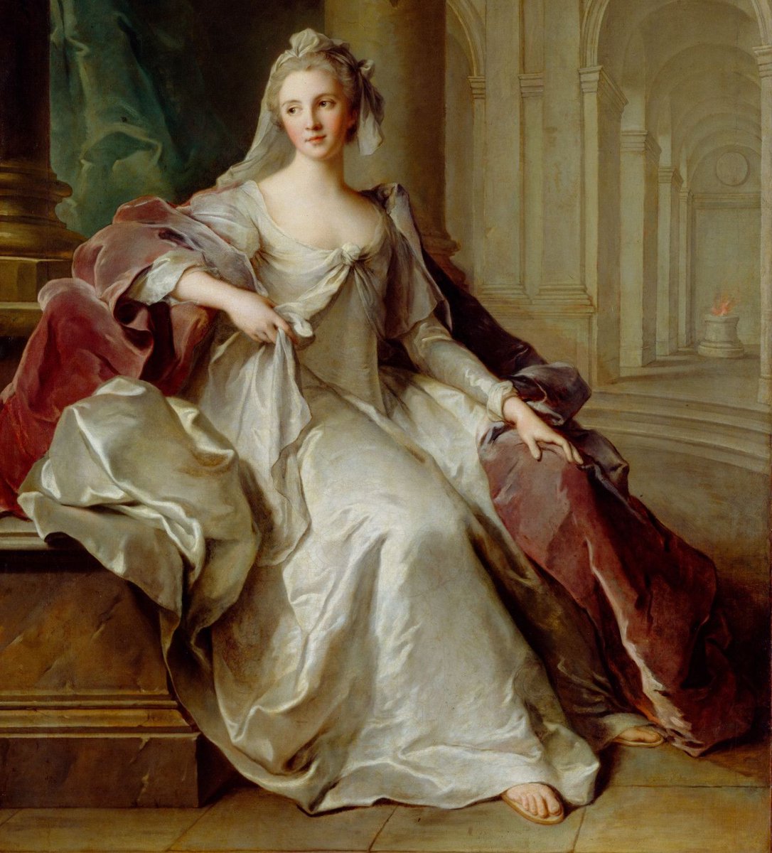 Madame Henriette de France as a Vestal Virgin, by Jean Marc Nattier (c.1749) 🎨 dia.org/art/collection…