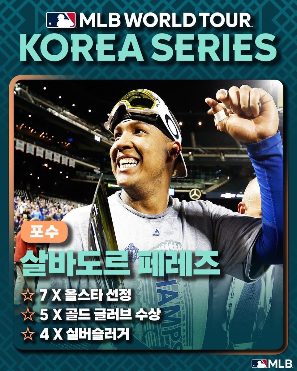 DanielKimW's tweet photo. First set of players were announced for #MLBTour Korea Series! Mike Matheny was announced as the manager earlier, but not sure if he will still make the trip after being let go by the Royals. https://t.co/y8ZUcFoSSm