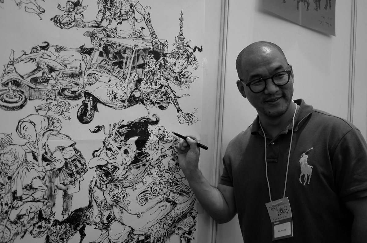 jerccorpz's tweet photo. Last October 3 was a sad day for the art community. You can now put down your brushes, Thank you Kim Jung Gi. 😢😢😢

@KimJungGiUS @kimjunggidirect https://t.co/3mgSpveWa1