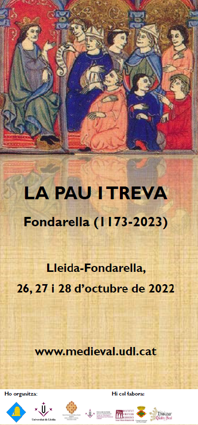 SGRMedieval_UdL's tweet photo. ‼️ Els dies 26, 27 i 28 d'octubre tindrà lloc el congrés "La Pau i Treva. Fondarella (1173-2023)" org. per @SGRMedieval_UdL i amb el suport de @ajfondarella.
👉Assistència gratuïta amb inscripció prèvia, enviar correu a: medieval@historia.udl.cat
ℹ️ https://t.co/wFq6c2u7uK https://t.co/pzoM25gsbQ