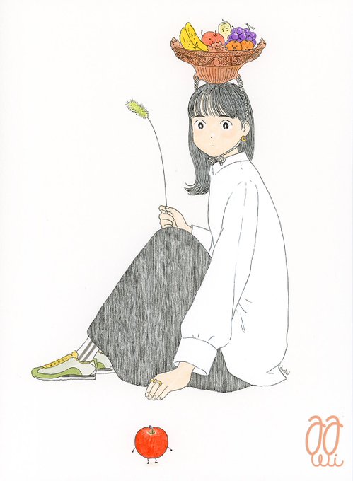 「banana sitting」 illustration images(Latest)