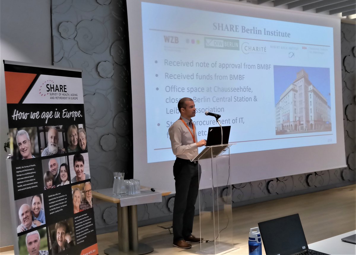🗓️Day2 of the #SHARE User Conference has started with some words about SHARE’s future by the managing director Axel Börsch-Supan and an introduction of the new SHARE Berlin Institute by the international coordinator David Richter [picture]. Exciting times lie ahead!🚀 #SHAREdata