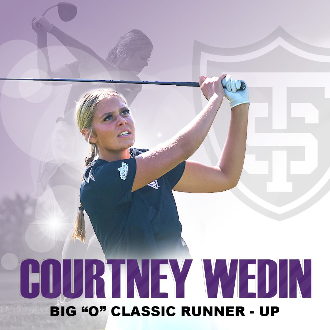 Our team finished 4th at the Big “O” Classic in Omaha this week.  On the final round, our team had the low score for the day.  Courtney Wedin finished runner-up as an individual after firing rounds of 71 / 79 / 71.  Great work Tommies!  #tommiewgolf