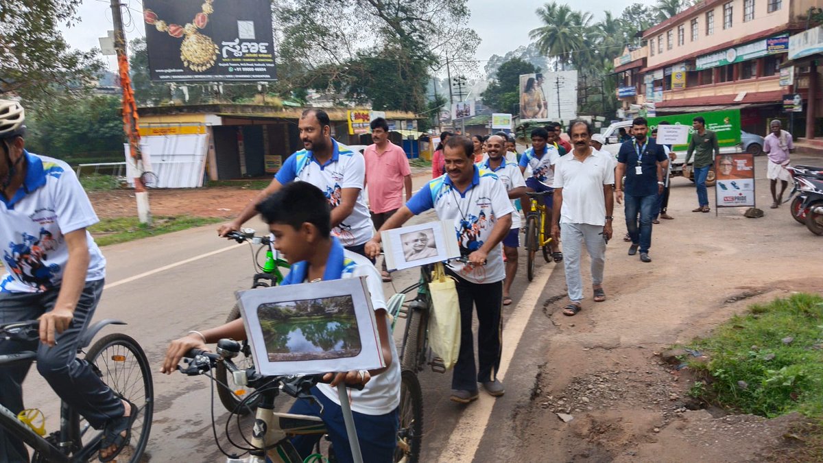 CleanIndia 2.0 rally  by people of various walks of life to speared awareness  of Swachha Bharath conducted at Hebri Block of Udupi  District in order to turn it a JANANDOLAN