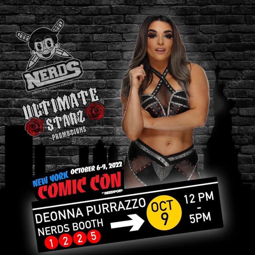 This Weekend Saturday October 8th,& 9th,2022 come to @NY_Comic_Con at @NERDSClothingCo Booth #1225 Saturday come meet @thePenelopeFord & @TheKipSabian  and appearing both days @RebelTanea and Sunday come meet @DeonnaPurrazzo 
For tickets click on link: louend2012.wixsite.com/ultimatestarz/…