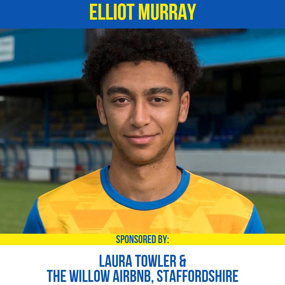 Another player who has two sponsors is @ElliotMurray7, The Willow Airbnb and helper/supporter @MrsTowls the better half of @DaveSPSteels  Thank you both for your support.