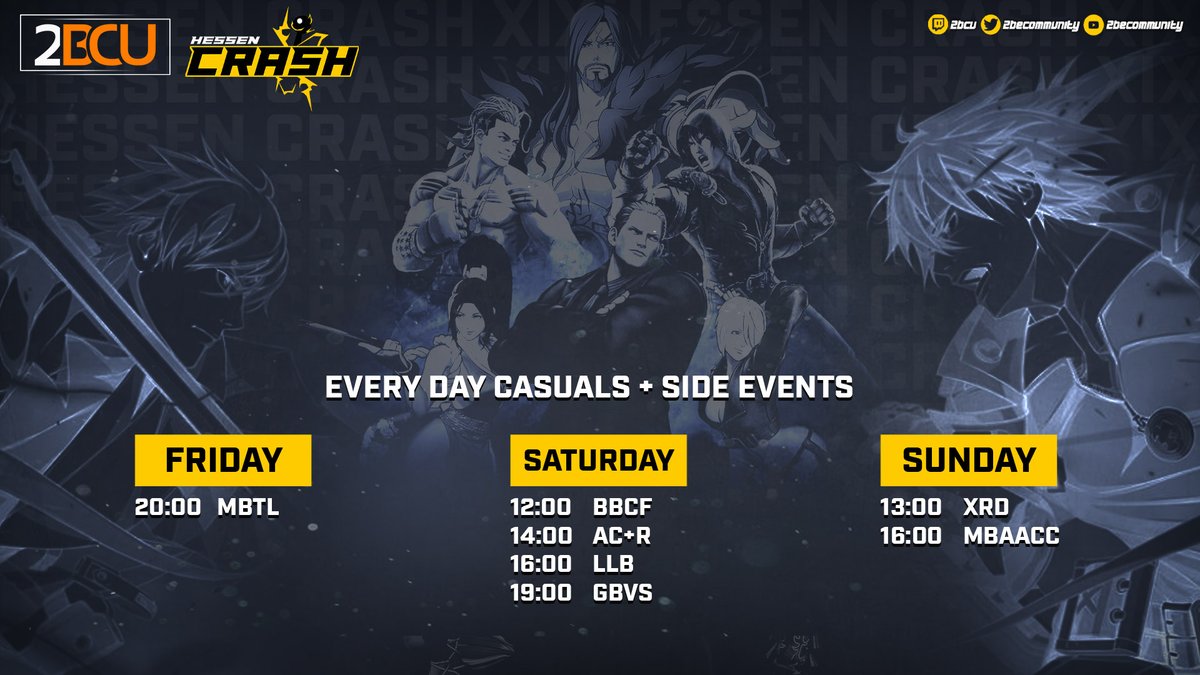 2becommunity's tweet photo. 📢ONLY 4 DAYS LEFT BEFORE REGULAR TICKET SALES END!

🏆 Tekken Germany Championship Major with 1000€ prize pot by @BandaiNamcoDE
🏆 Lethal League Blaze 500€ prize pot thanks to @ReptileGames

🗓️Check out the schedule and JOIN US!🤜🤛
https://t.co/KhgKt6uEIg https://t.co/R4oUr2aQjV