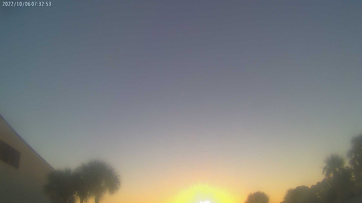 Buddy Taylor Middle School at sunrise and it's 56 F.