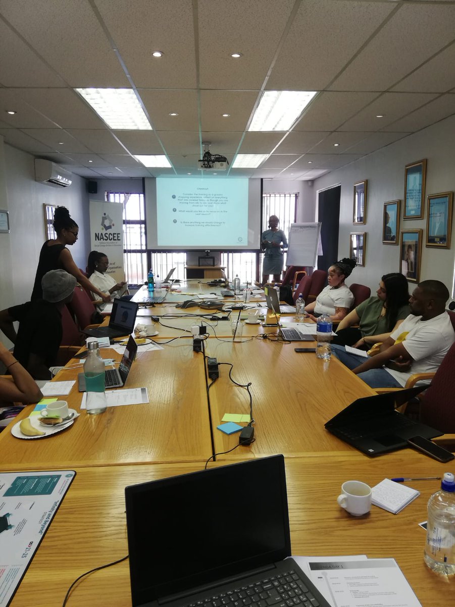 NASCEE_SA's tweet photo. NASCEE’s Monitoring, Evaluation and Learning programme continues. Participants will be taken through how to design a Theory of Change (ToC), develop relevant outcomes and indicators linked to the ToC, data collection practices, data analysis and visualisation, report writing. https://t.co/RV0Oli8puy