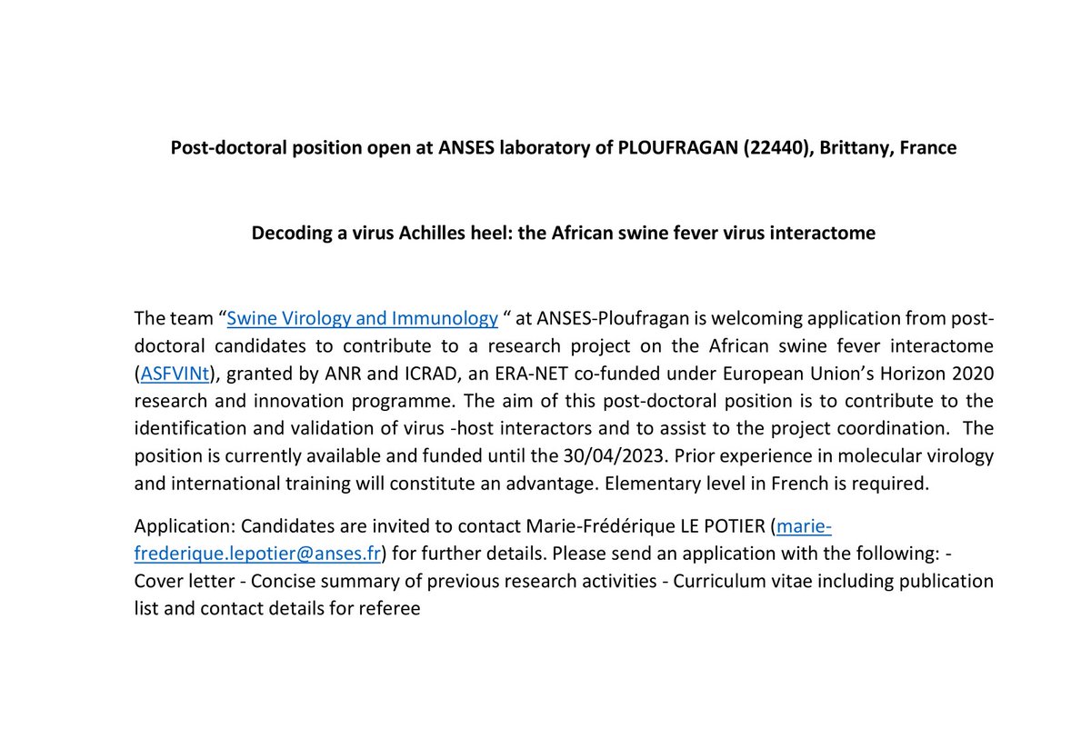 ASFVInt Project tweet media