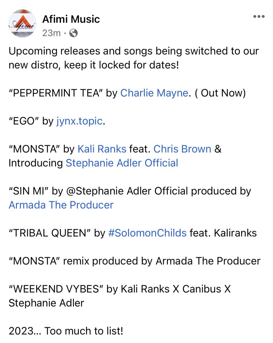 afimimusic's tweet photo. Coming! @afimimusic / @Intercept_Music / @UMG / @Ingrooves https://t.co/5Ejkkh17x0