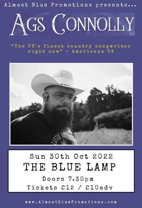 Ags Connolly at The Blue Lamp, Aberdeen. Sun 30th Oct. @HappeningABDN @rickyaross @FourIdle @IAndersonShow @shmuORG @aberdeenlive_ @BPALive @events_aberdeen #countrymusic #live #gigs #acoustic #singersonwriter