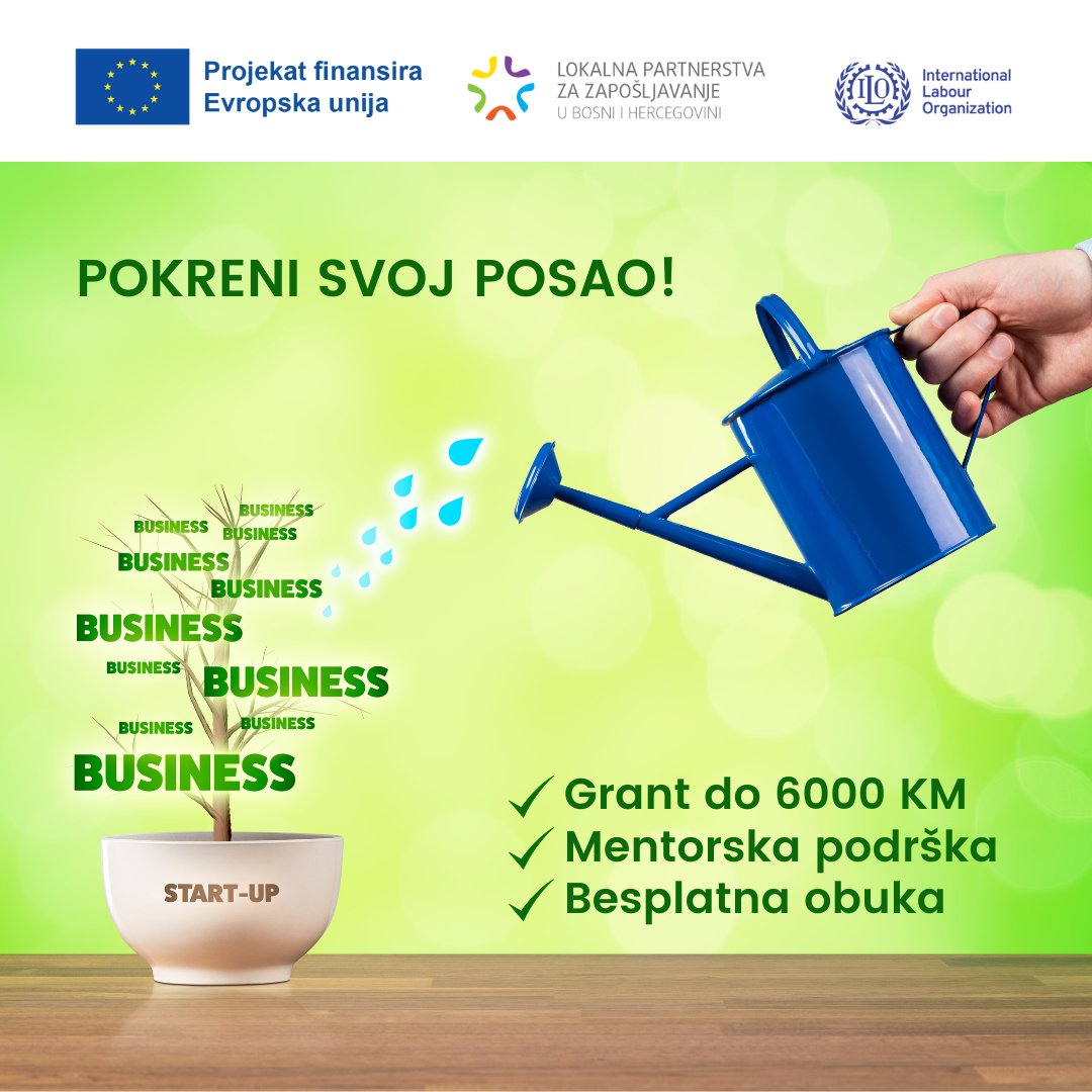 razvojna_Eda's tweet photo. Ako si nezaposlen/-a, imaš poslovnu ideju i živiš na području @OpstinaPrnjavor, iskoristi priliku i prijavi se za učešće u programu savjetodavne i finansijske podrške za pokretanje vlastitog posla: https://t.co/LaCrvXltHh. @eubih @ilo @LEPSupport #LPZPrnjavor #LEPII #javniPoziv https://t.co/61uICiCzen