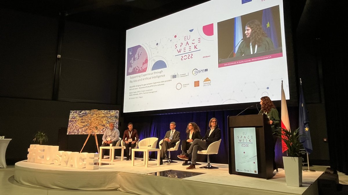 Our joint session “Supporting Copernicus through Big Data and Artificial Intelligence” has just started!

<a href="/CALLISTO_H2020/">CALLISTO</a> <a href="/centurion_eu/">CENTURION EU Project</a> <a href="/H2020_GEM/">Global Earth Monitor</a> <a href="/DeepCube_H2020/">DeepCube H2020</a> 

#EUSpaceWeek2022