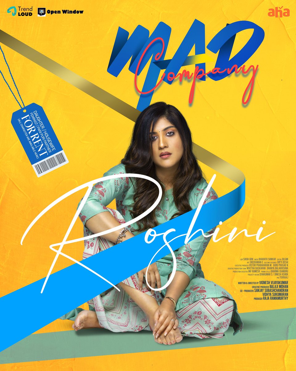 OpenWindow_Official (@openwindow_offl) on Twitter photo <a href="/DhanyaBee/">dhanya balakrishna</a> as Roshini in #MadCompany 💙
Streaming now on <a href="/ahatamil/">aha Tamil</a> 👉 aha.video/webepisode/mad… 😇
<a href="/vignesh_avk/">Vignesh Vijayakumar</a> <a href="/directormbalaji/">Balaji Mohan</a> @prasanna_actor <a href="/kaiyavecha/">Raja</a> <a href="/Trendloud/">Trend Loud</a> <a href="/openwindow_offl/">OpenWindow_Official</a> #Kaniha <a href="/charanproducer/">S. P. Charan</a> @bommulakshmi @sarvhaa @PradeepHari_offl <a href="/itsSanjaySubash/">Sanjay Subashchandran</a> <a href="/VidhyaSuku/">Vidhya Sukumaran</a> <a href="/DhanyaBee/">dhanya balakrishna</a> as Roshini in #MadCompany 💙
Streaming now on <a href="/ahatamil/">aha Tamil</a> 👉 aha.video/webepisode/mad… 😇
<a href="/vignesh_avk/">Vignesh Vijayakumar</a> <a href="/directormbalaji/">Balaji Mohan</a> @prasanna_actor <a href="/kaiyavecha/">Raja</a> <a href="/Trendloud/">Trend Loud</a> <a href="/openwindow_offl/">OpenWindow_Official</a> #Kaniha <a href="/charanproducer/">S. P. Charan</a> @bommulakshmi @sarvhaa @PradeepHari_offl <a href="/itsSanjaySubash/">Sanjay Subashchandran</a> <a href="/VidhyaSuku/">Vidhya Sukumaran</a>