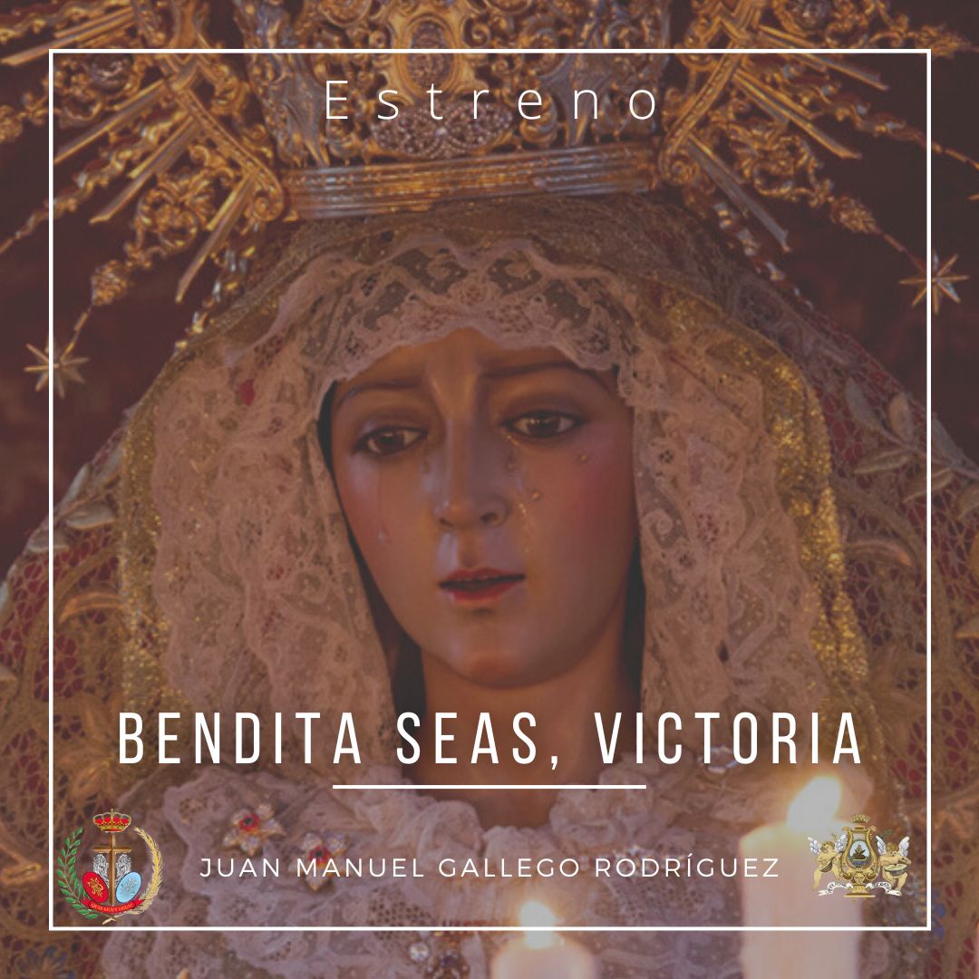 Este sábado estaremos en el Pregón Extraordinario por el 75 Aniversario fundacional de la Hermandad de la <a href="/Burritasanlucar/">Hermandad de la Borriquita</a> . Allí estrenaremos la marcha "Bendita seas, Victoria", compuesta por nuestro subdirector y presidente Juan Manuel Gallego <a href="/fliscorno_1/">Juanma Gallego</a>.

#SuenaJuliánCerdán